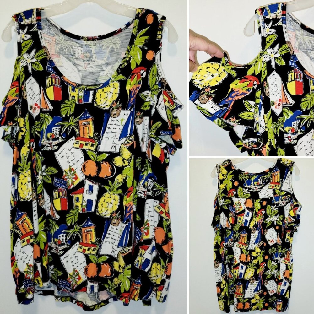 WESTBOUND Tropical Patterned Shirt